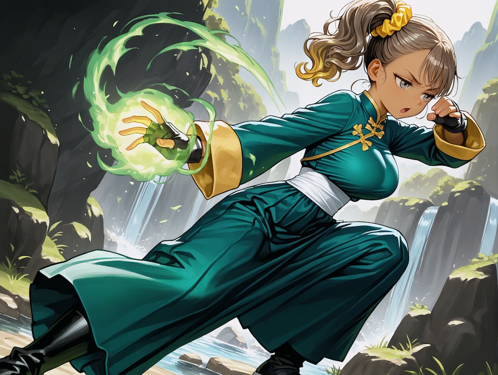 飛び道具を相殺する武闘家