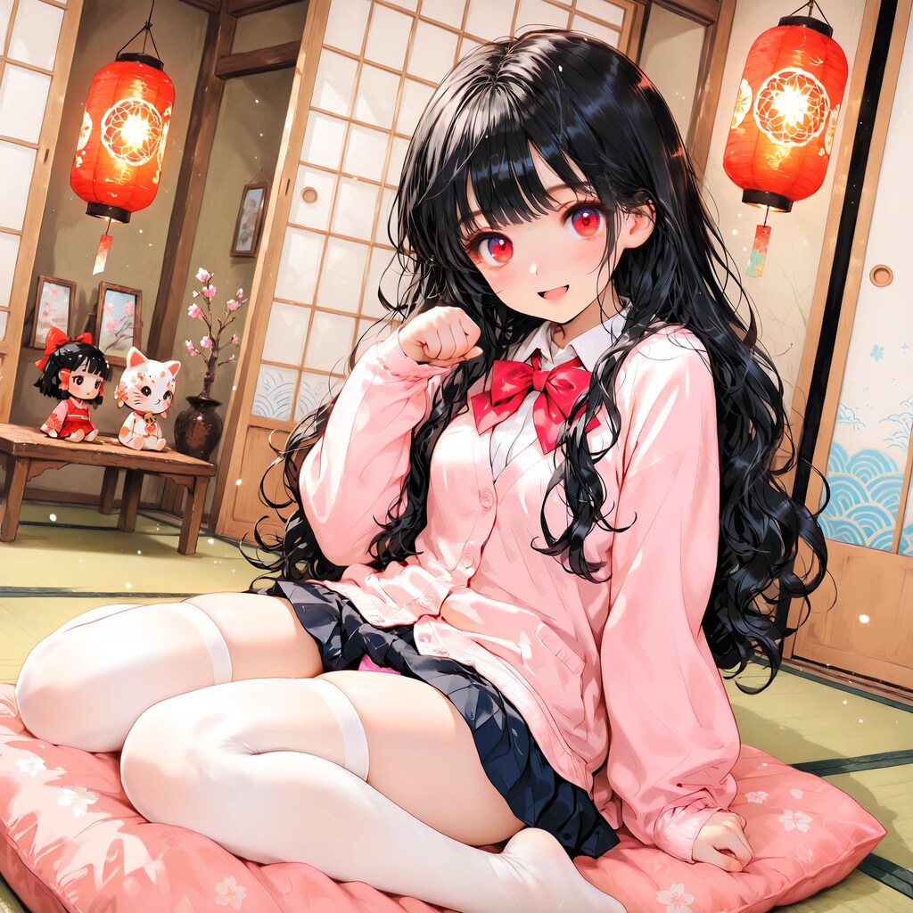 和室のスクールガール