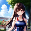水泳部リナちゃん 2枚目