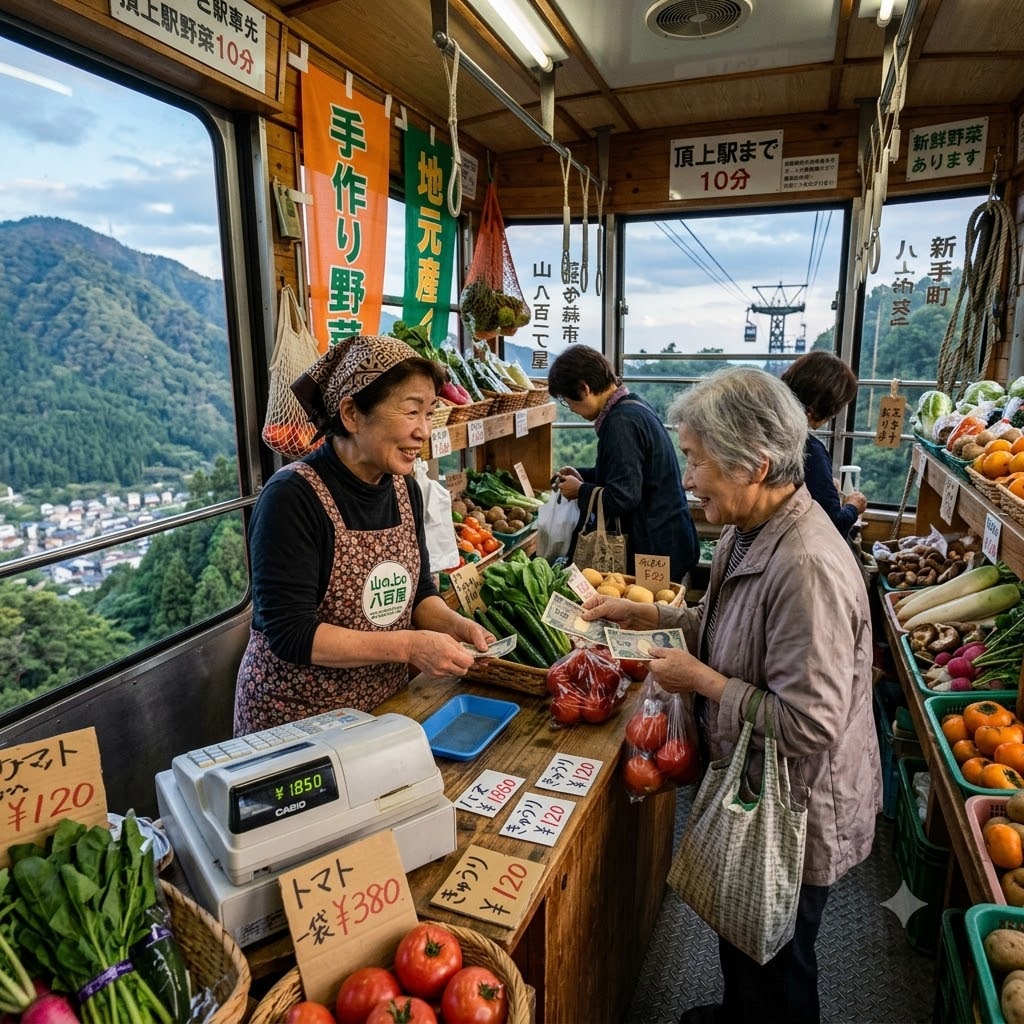 八百屋ロープウェイ