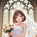 自撮りちゃん　～花嫁さんに挑戦～ 2枚目