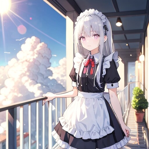 雲の上のメイドちゃん | の人気AIイラスト・グラビア