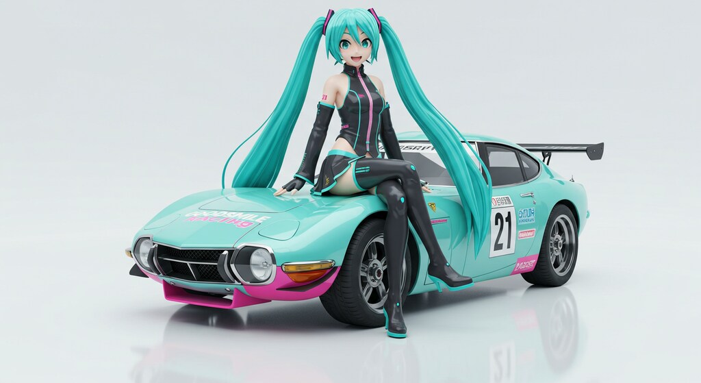 初音ミクと2000GT