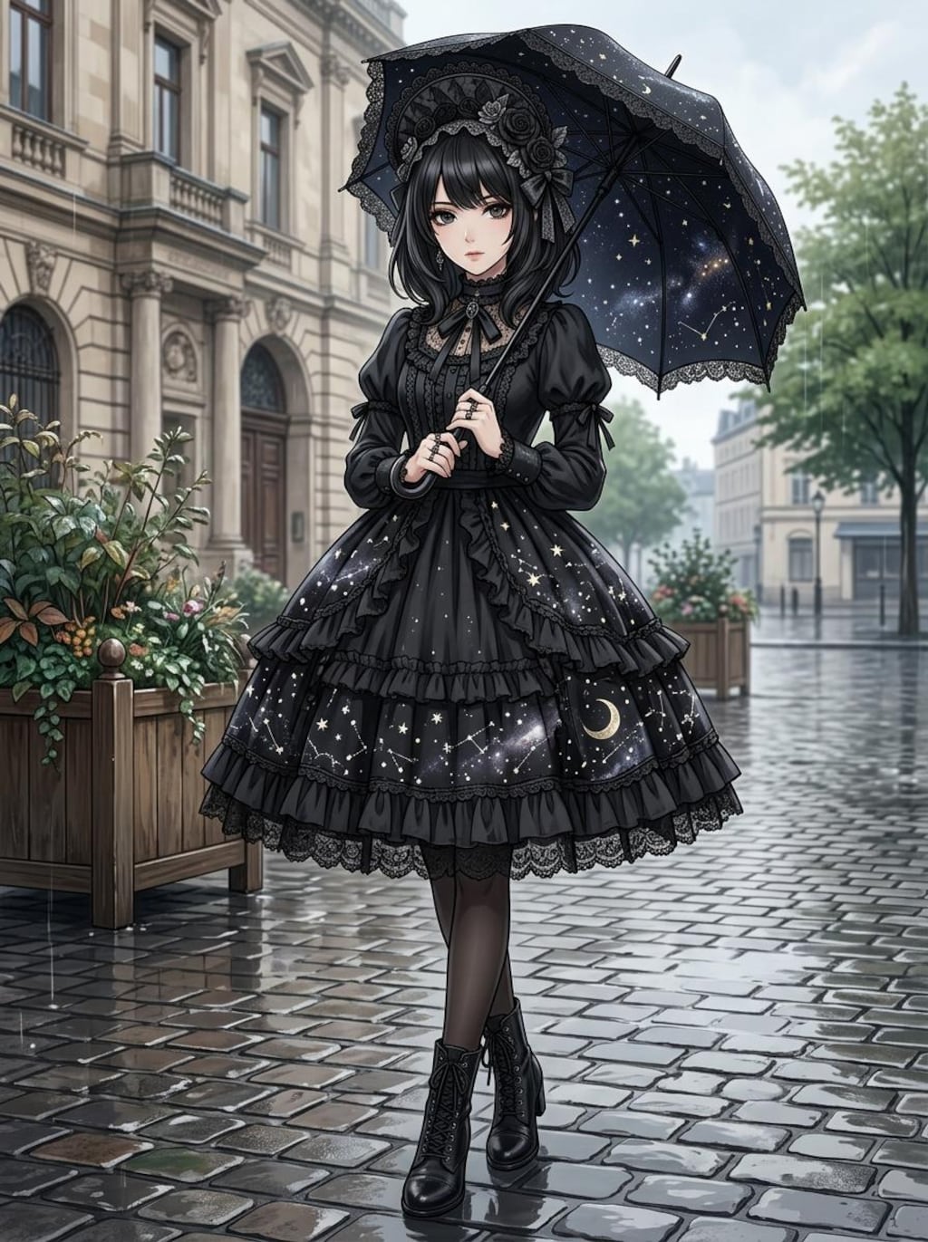 傘と少女 2