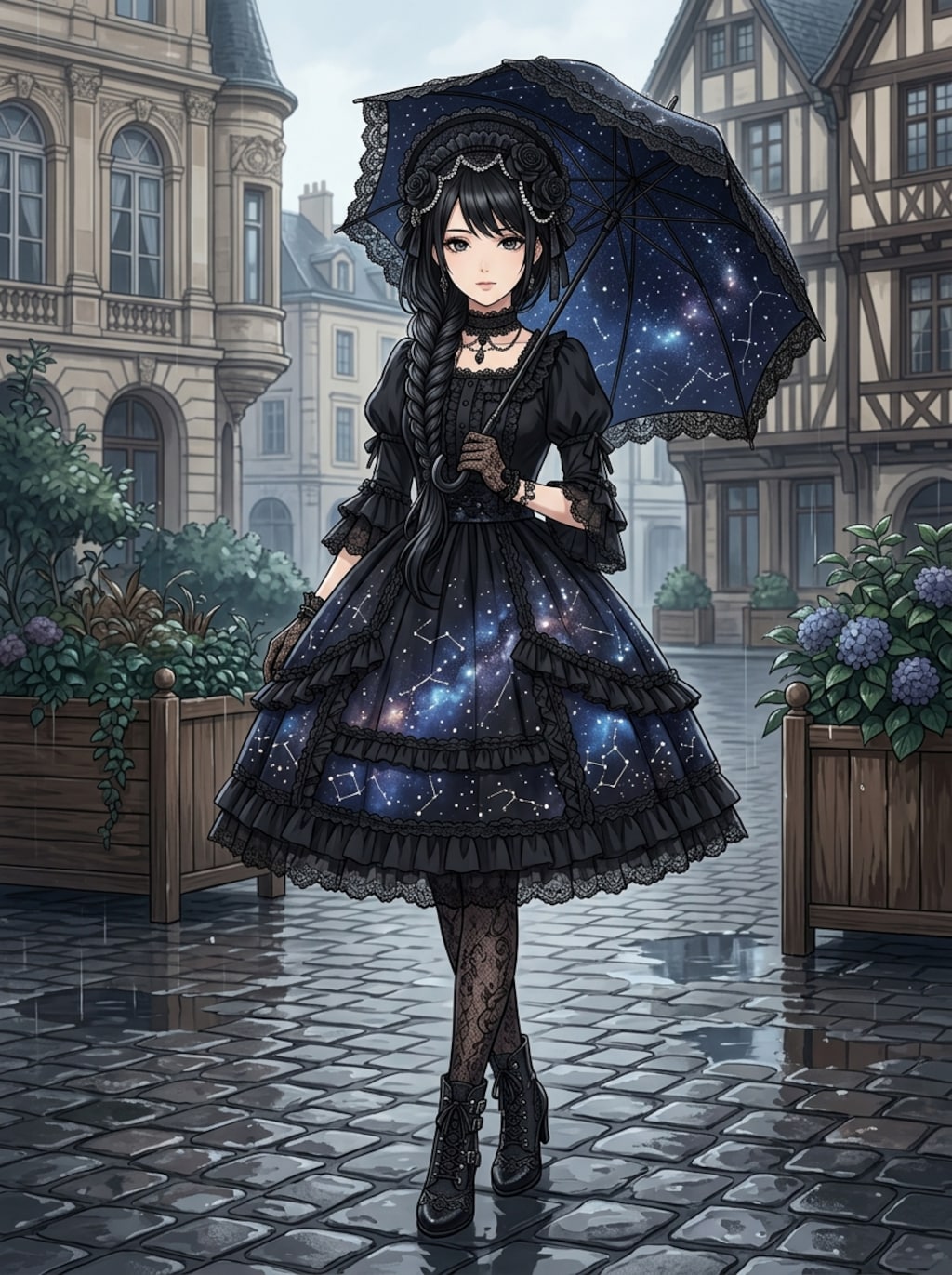 傘と少女 2