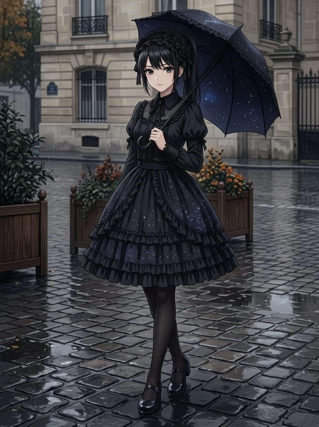 傘と少女 2