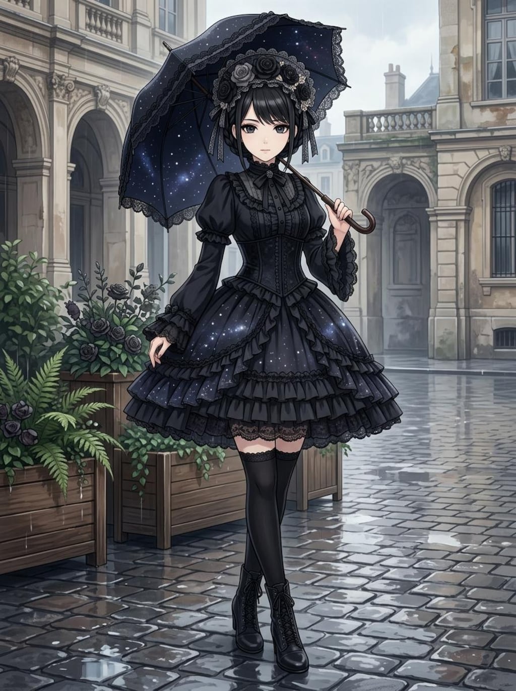 傘と少女 2