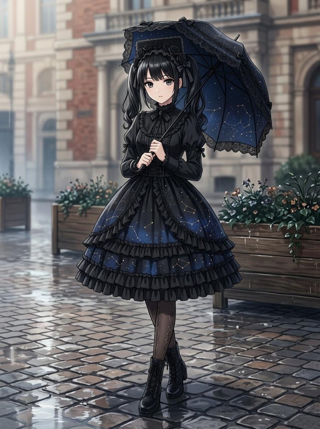 傘と少女 2