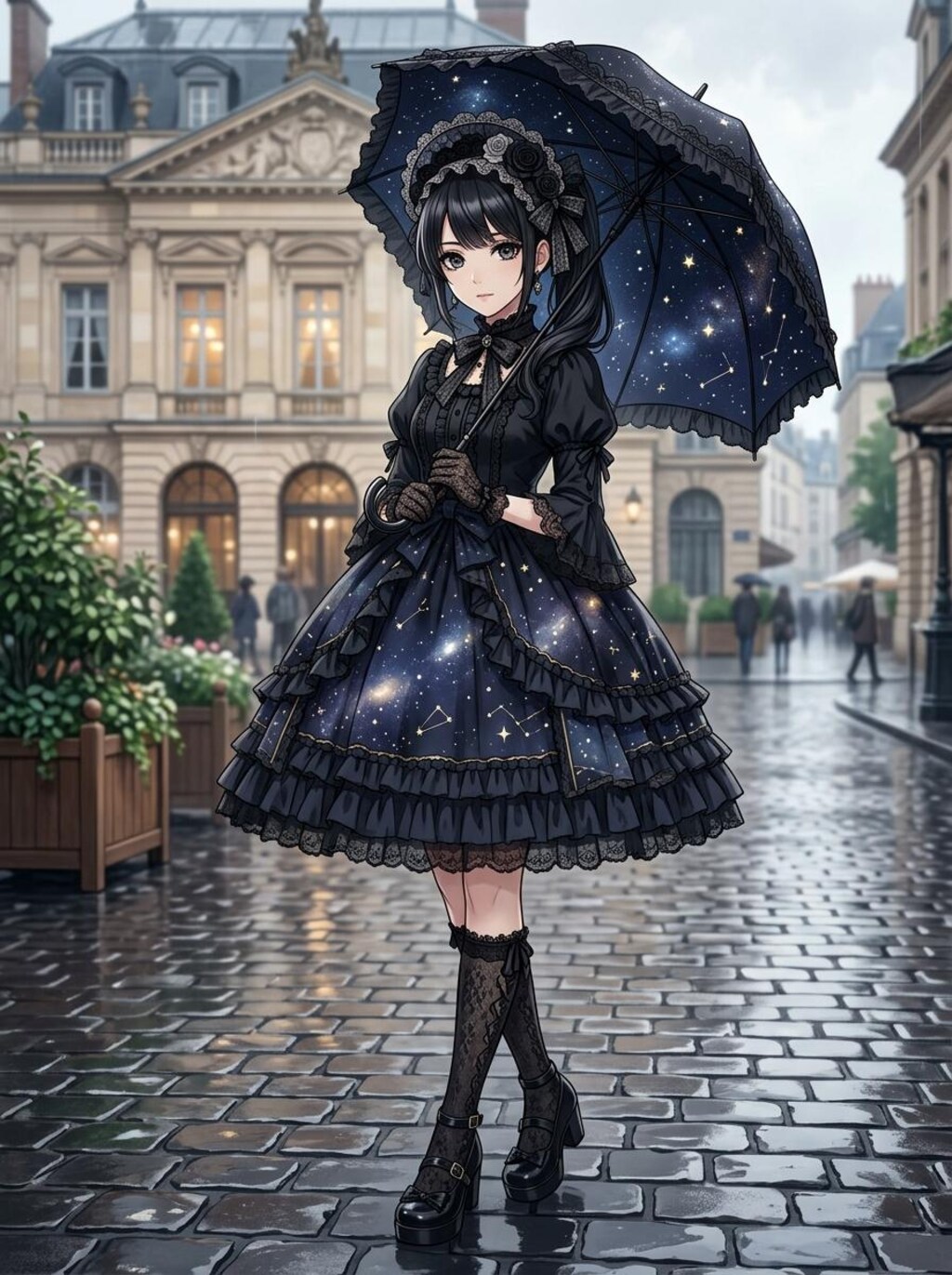傘と少女 2