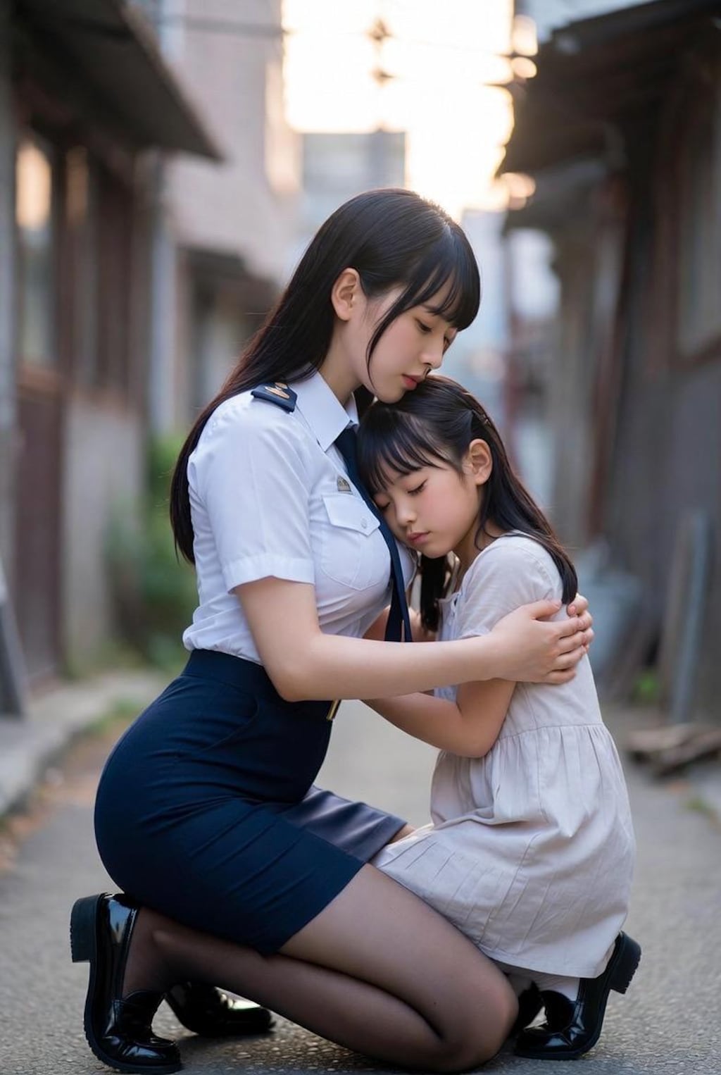 迷子の女の子を保護しました