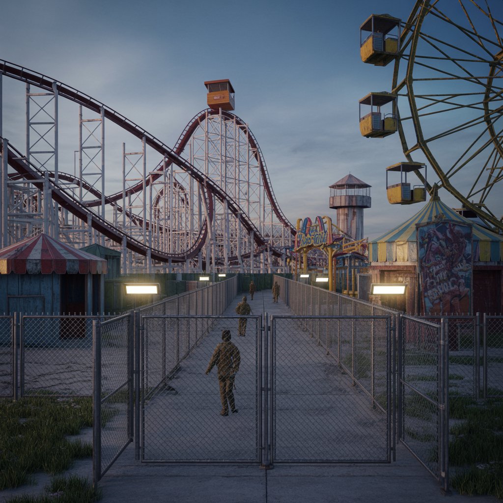 テーマパークの刑務所 | の人気AIイラスト・グラビア