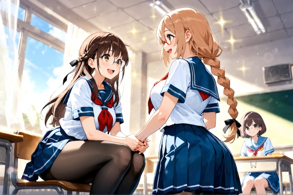女子全員が眼鏡っ娘