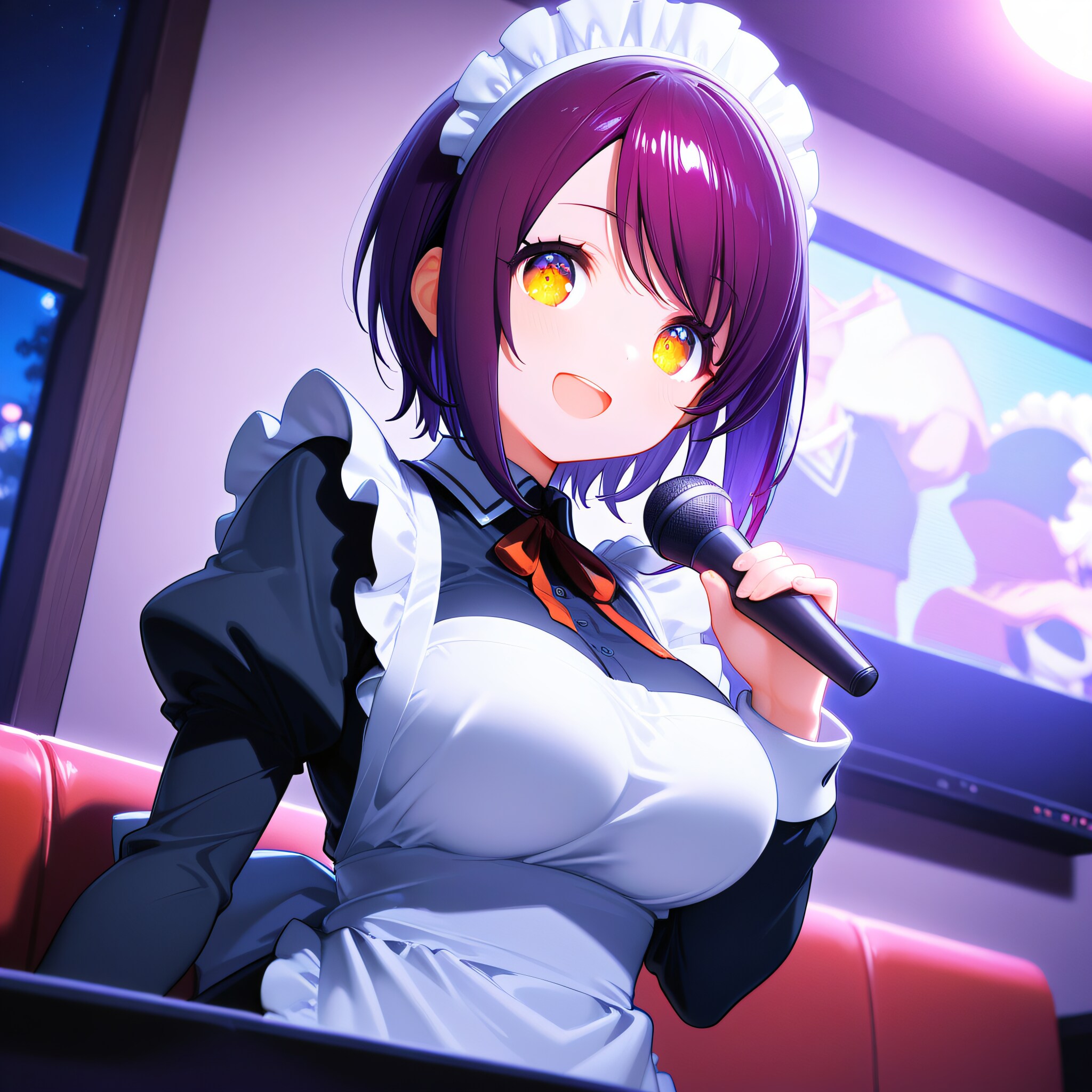 こんばんは（挨拶メイドの芽衣ちゃん） | の人気AIイラスト・グラビア