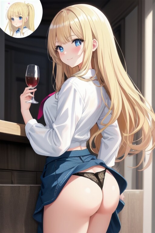 blonde hair girl test 5