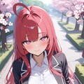 フィレットと、桜並木🌸👩‍🎓 3枚目