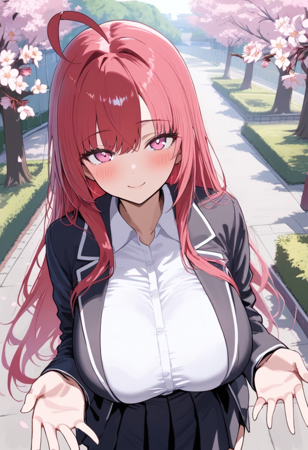 フィレットと、桜並木🌸👩‍🎓