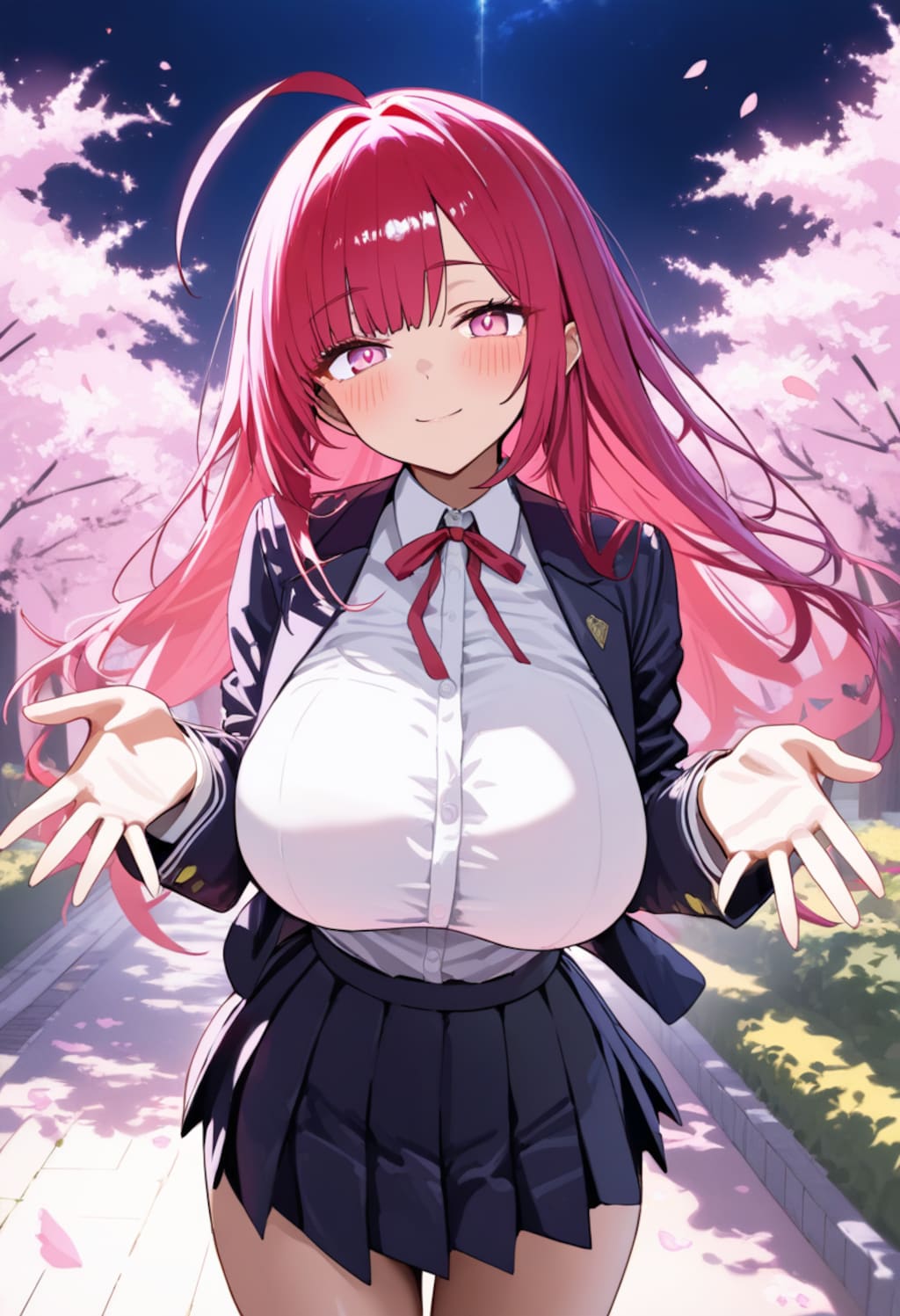 フィレットと、桜並木🌸👩‍🎓