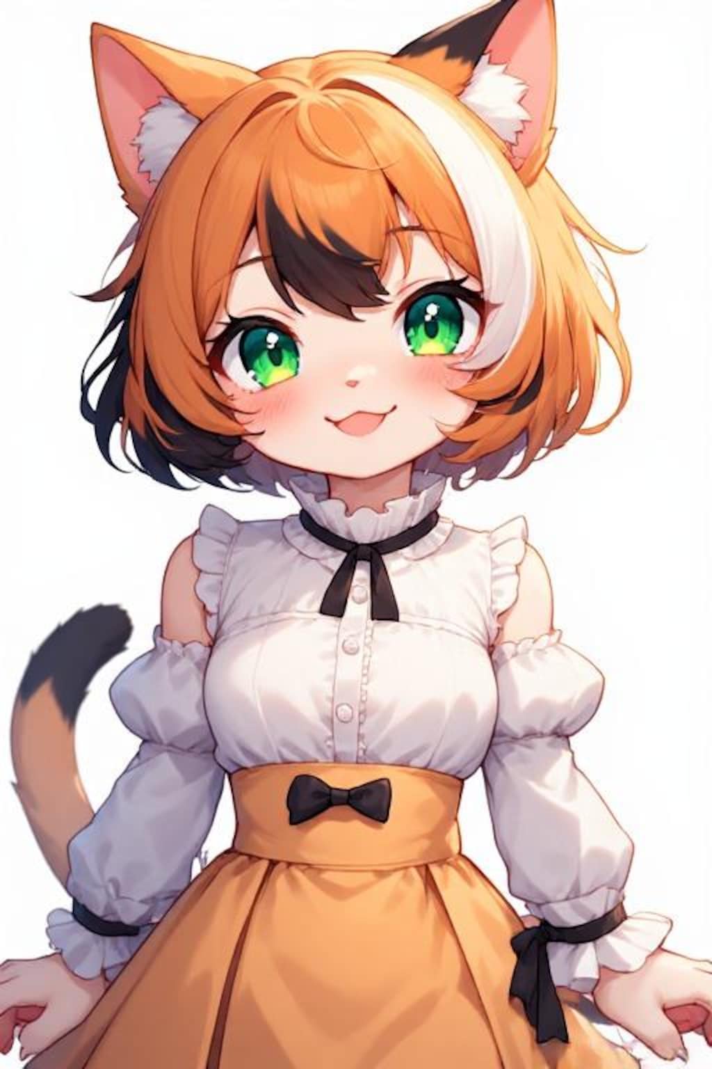ミケネコとブラウススカート練習
