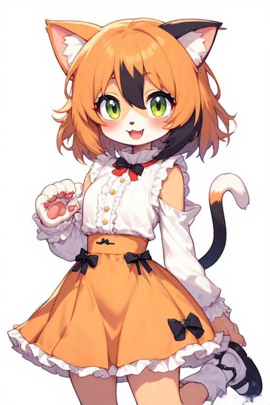 ミケネコとブラウススカート練習