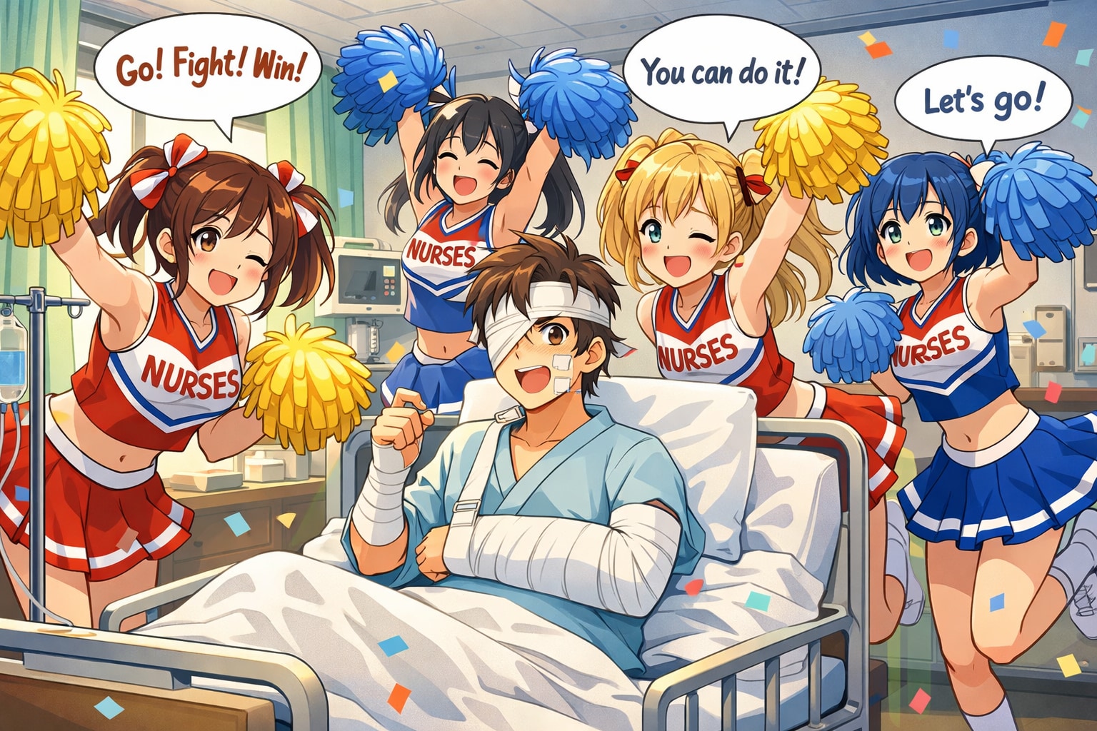 チアナース応援団 | の人気AIイラスト・グラビア