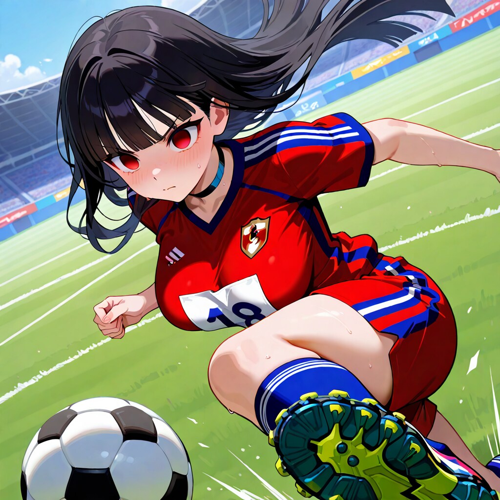 サッカーリフティング