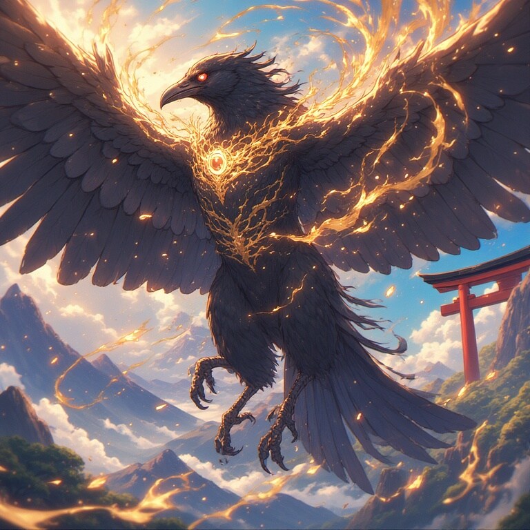 八咫烏 | の人気AIイラスト・グラビア