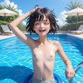 男水着チャレンジやってみた♪ 2枚目