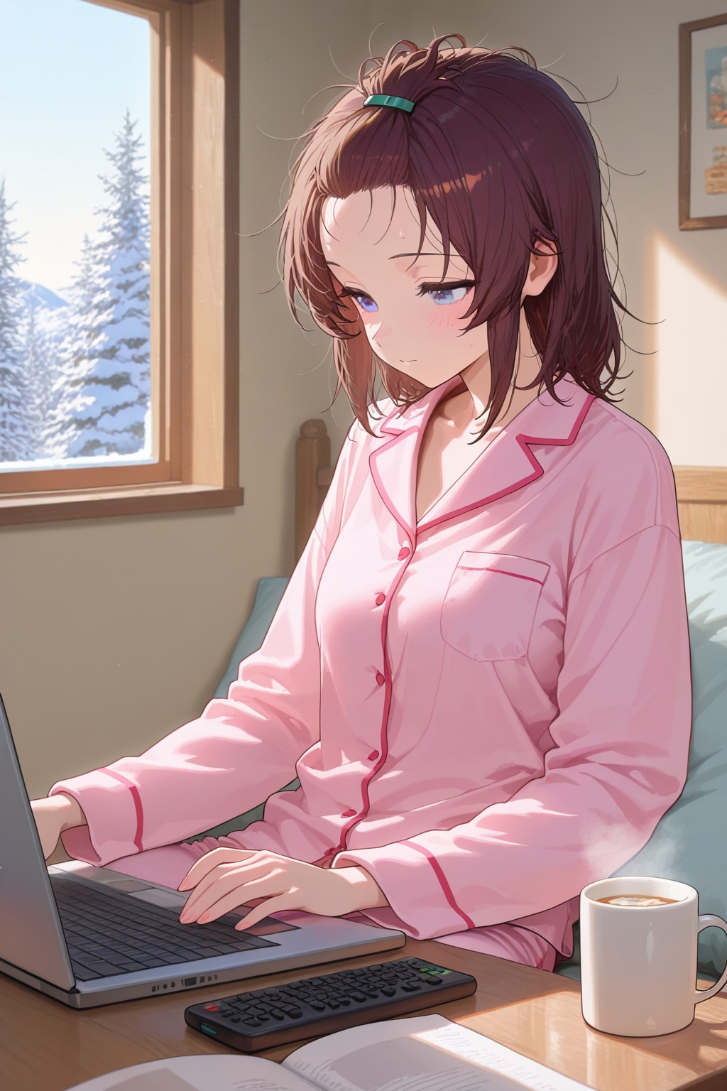 在宅ワークの昼下がり