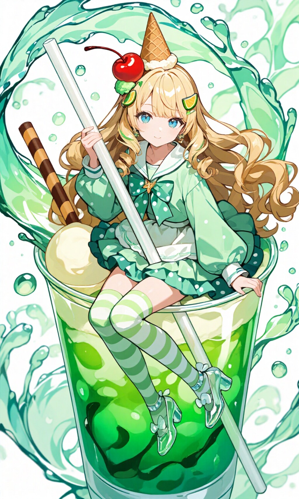 メロンクリームソーダたん