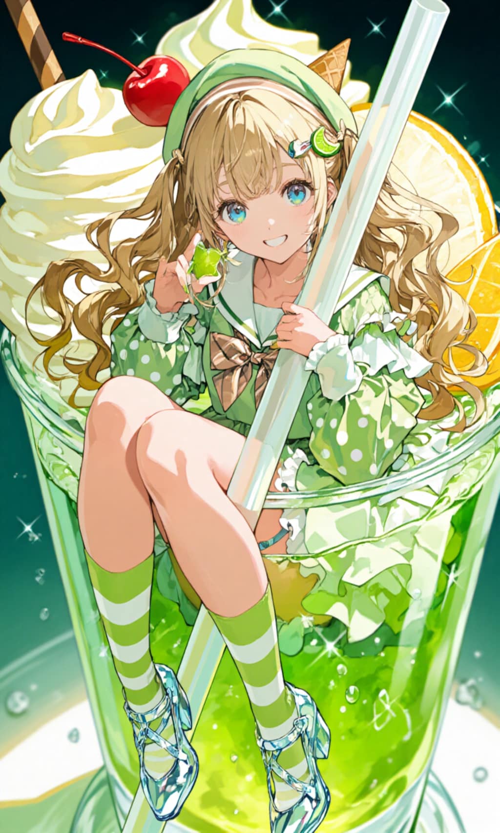 メロンクリームソーダたん