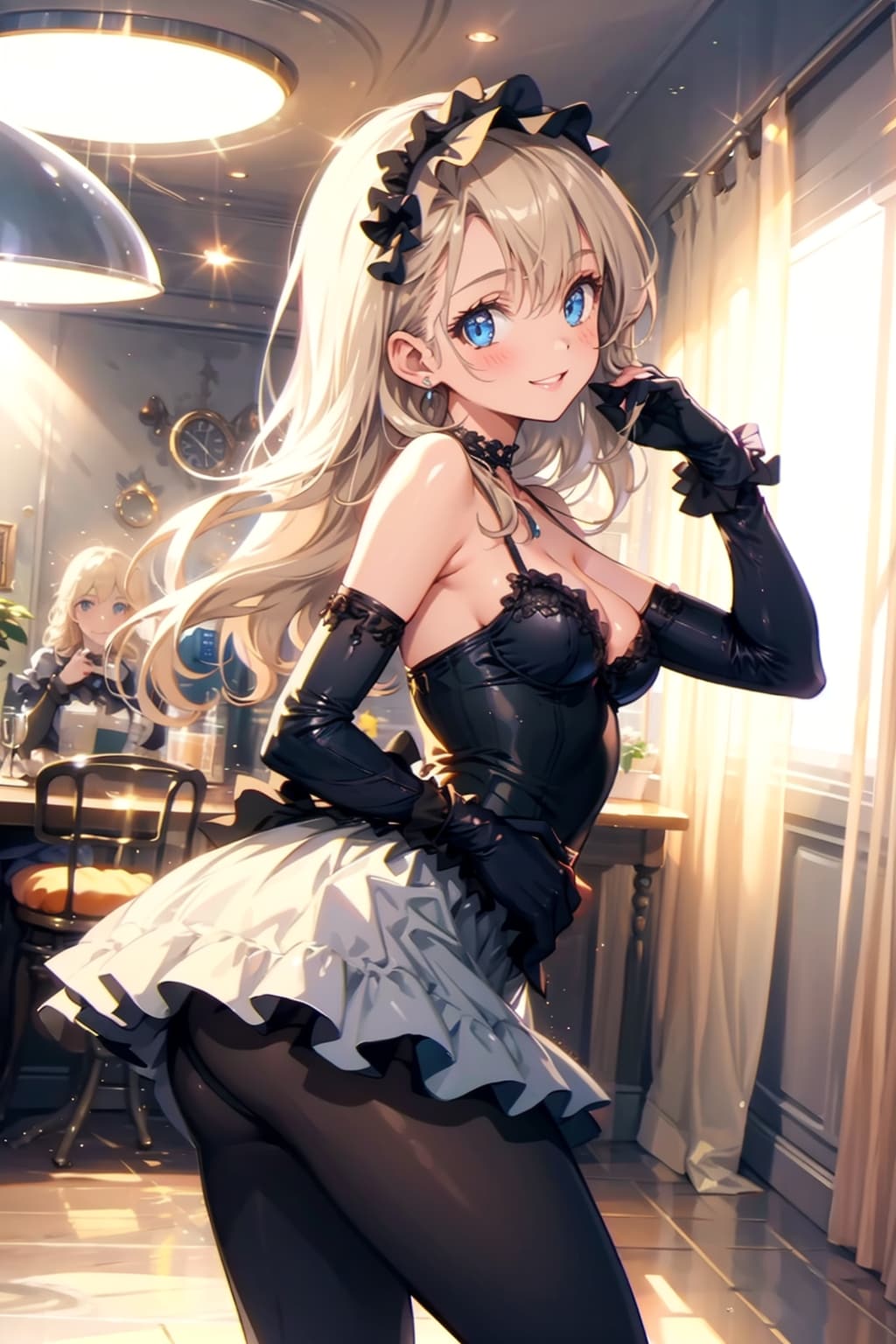 更衣室で着替えた後で