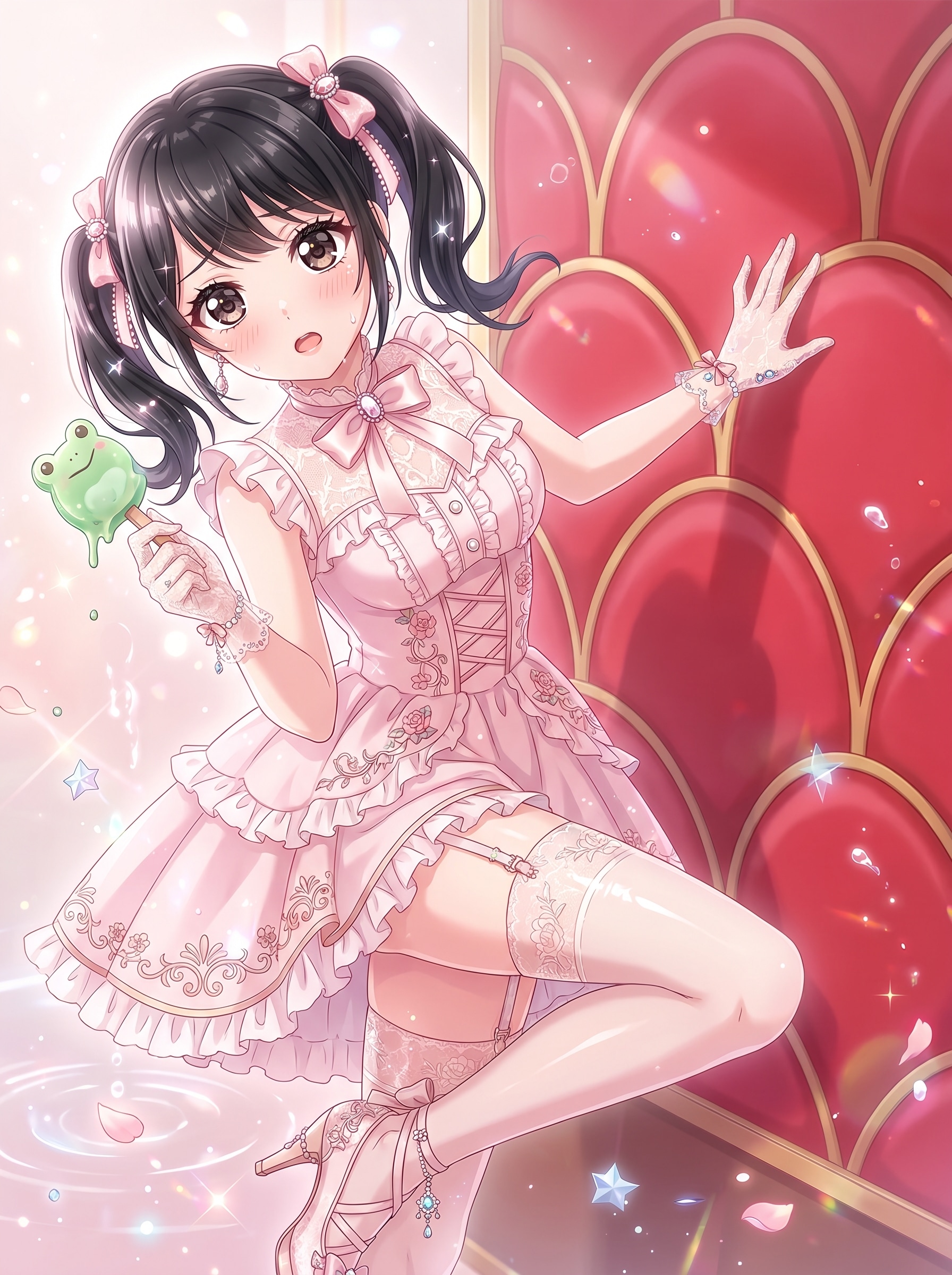 緋鱗の蛙菓と薄桜 | の人気AIイラスト・グラビア