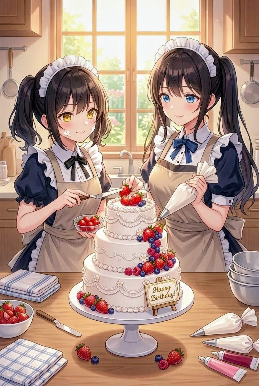 ケーキは自分達で作るわ