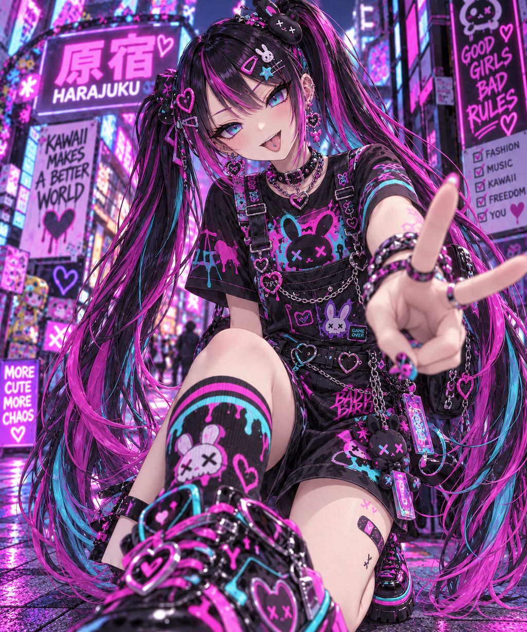 ダークツインテールの女の子