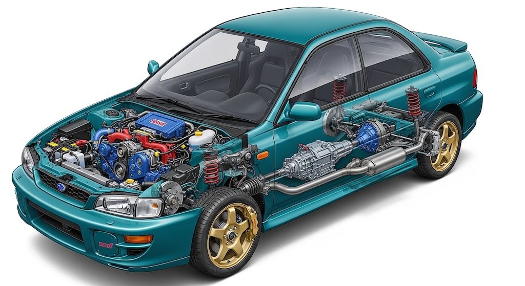 インプレッサWRX透視画面