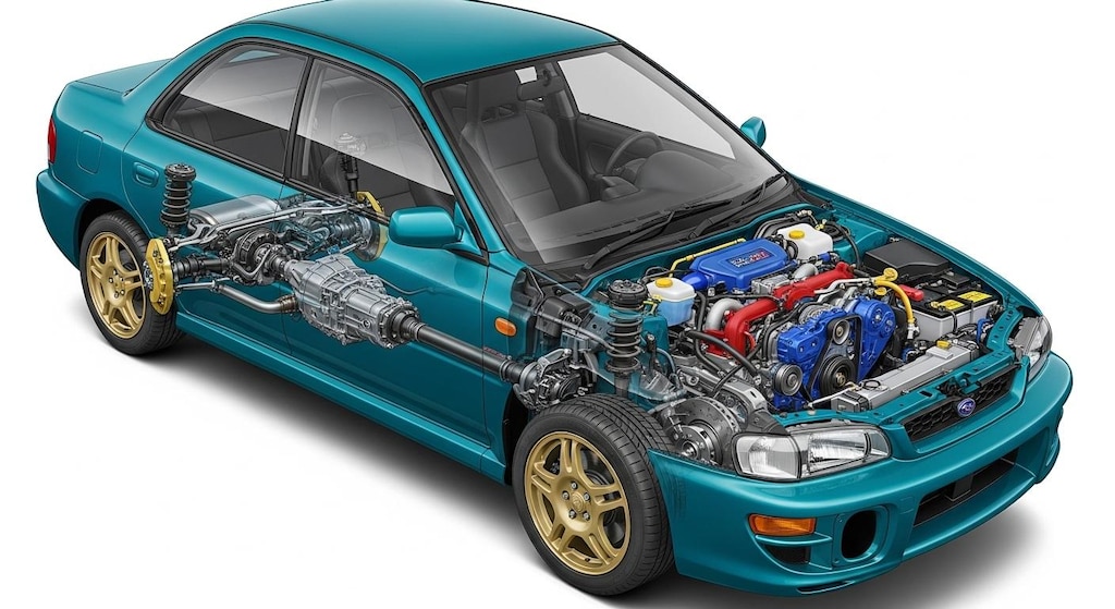 インプレッサWRX透視画面