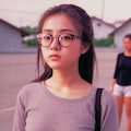 眼鏡の後ろの髪 6枚目