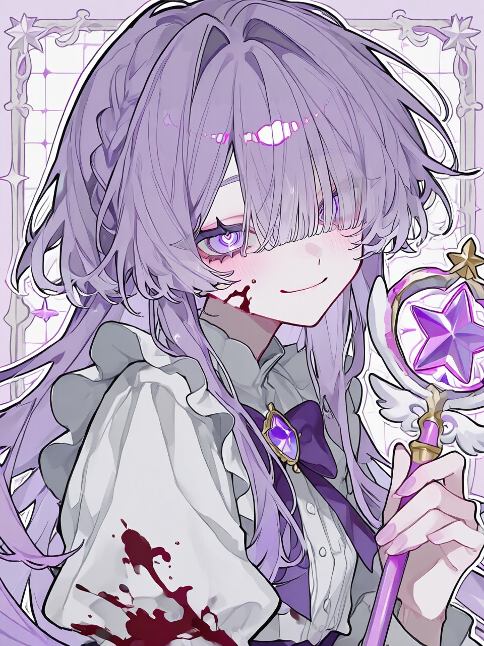 紫の魔法少女 | の人気AIイラスト・グラビア