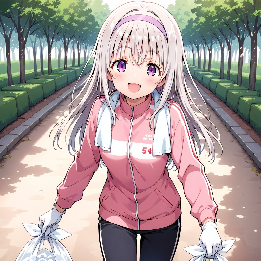銀髪少女とボランティア活動