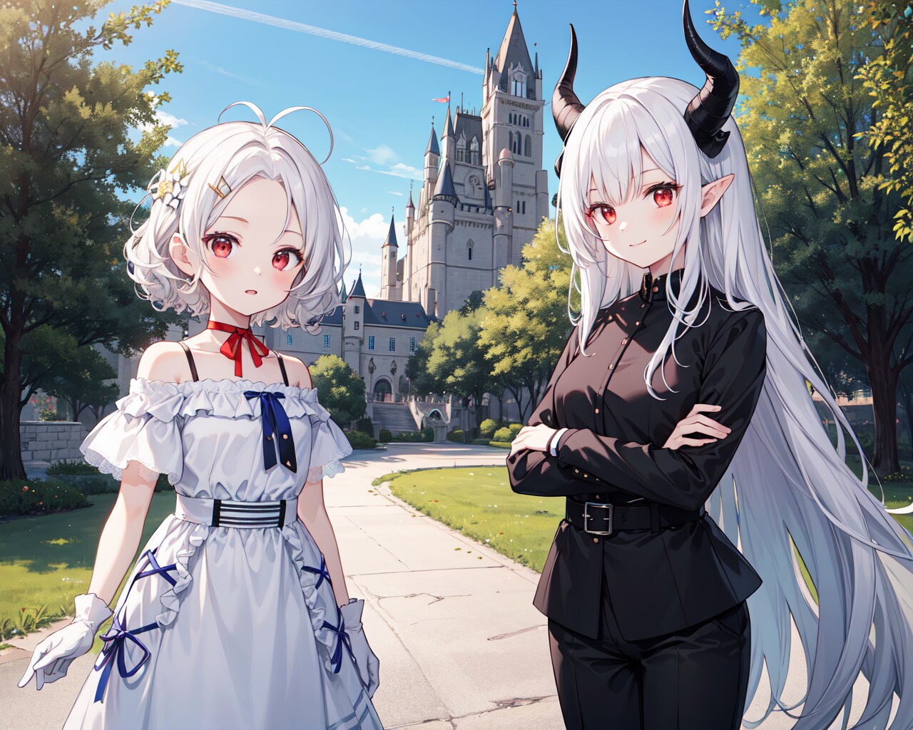 とある企画のアンテナショートヘアのお嬢さんと銀髪竜姫