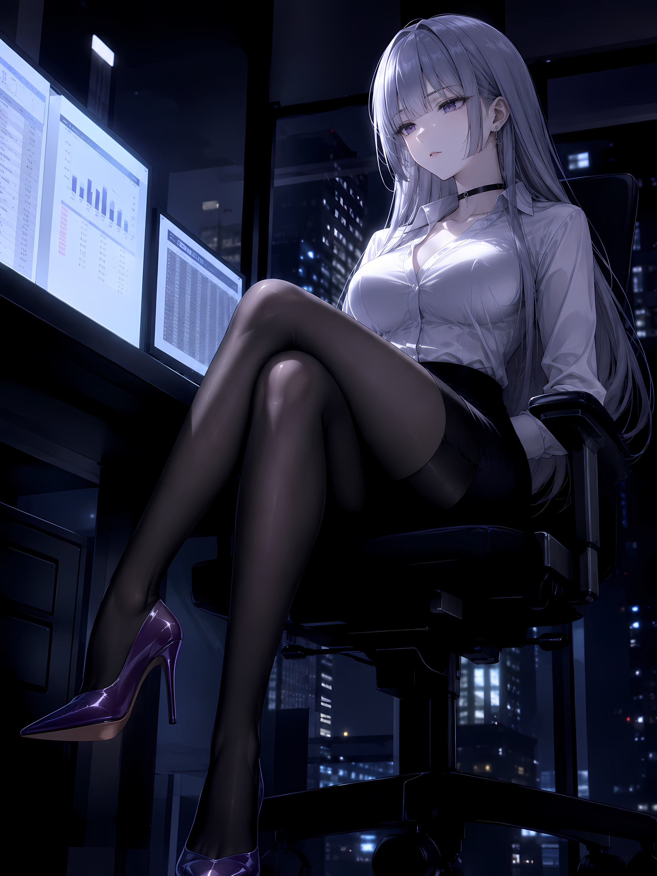 残業中