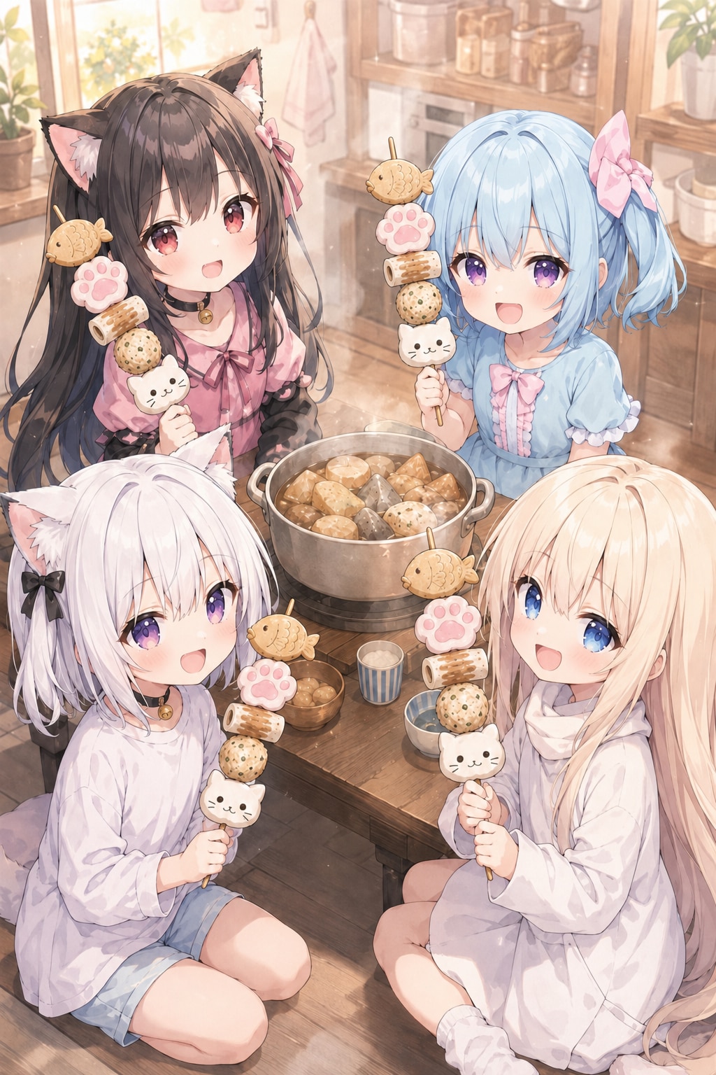 みんなでネコミおでんパーティー🍢