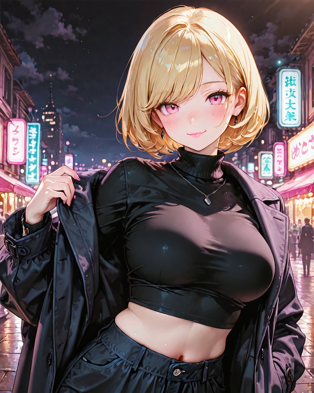 ネオン街の娘（おはよう#152） | の人気AIイラスト・グラビア