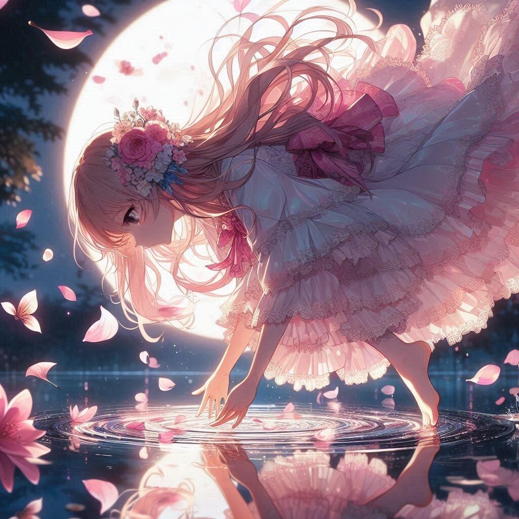 月夜の戯れ