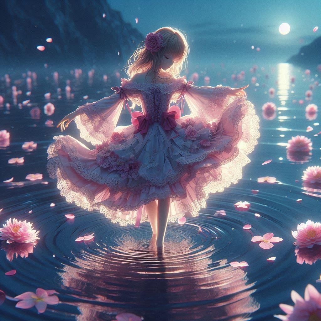 月夜の戯れ