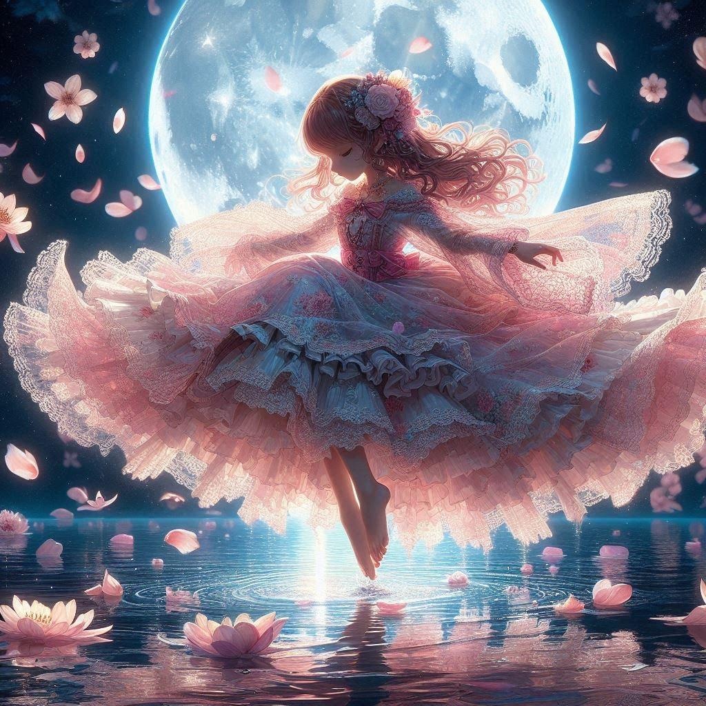 月夜の戯れ