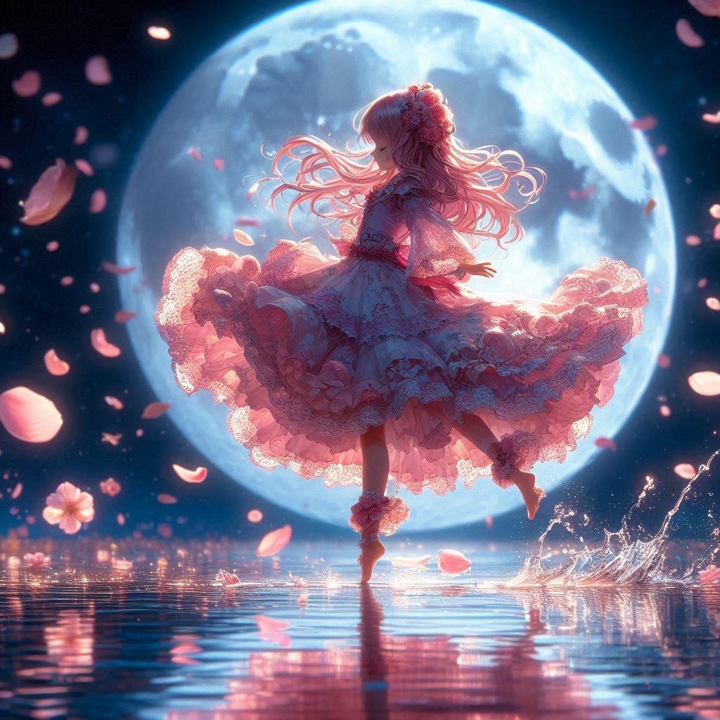 月夜の戯れ