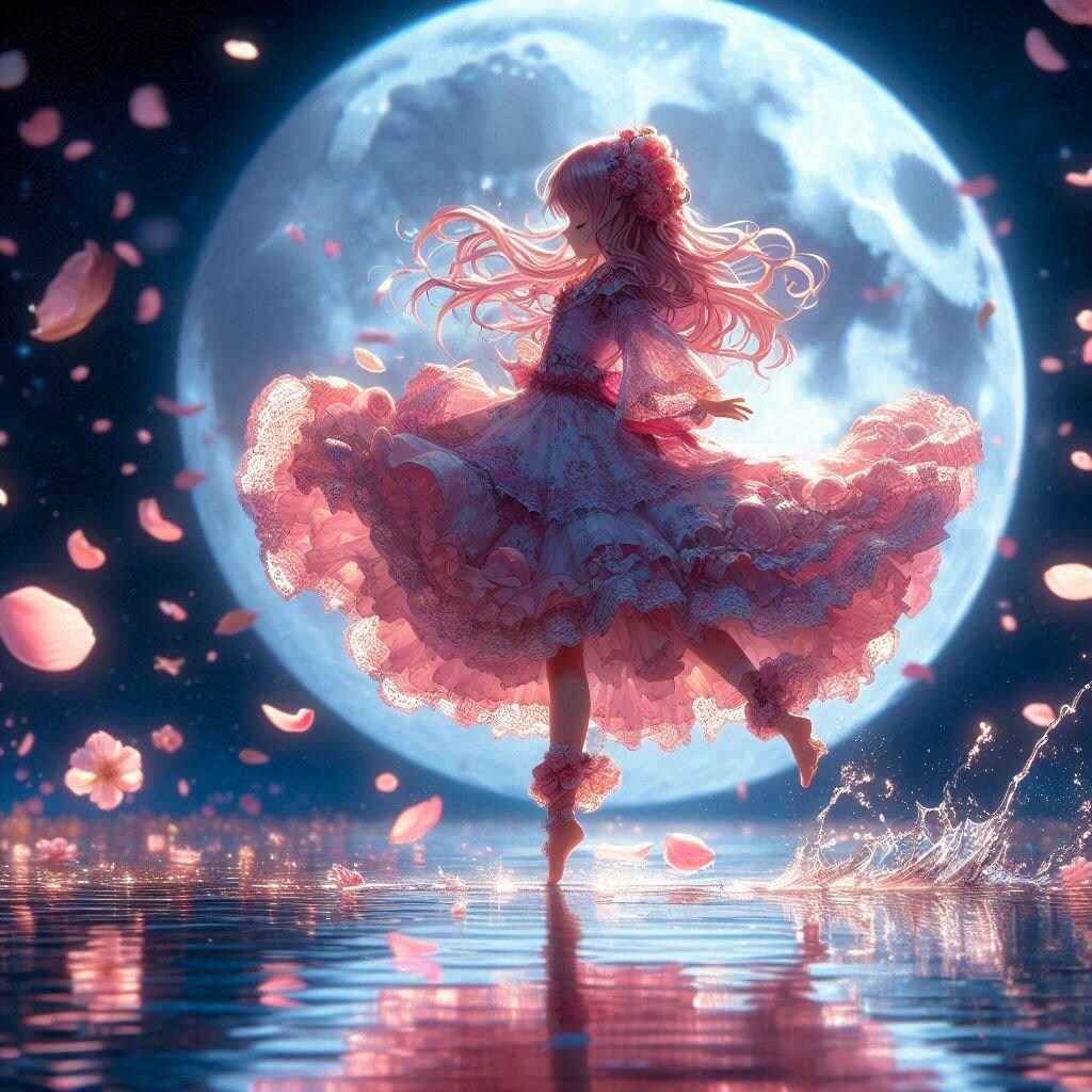 月夜の戯れ