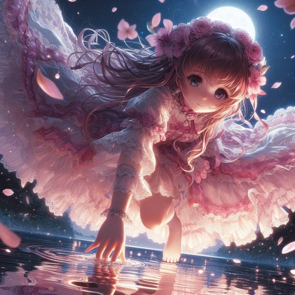 月夜の戯れ