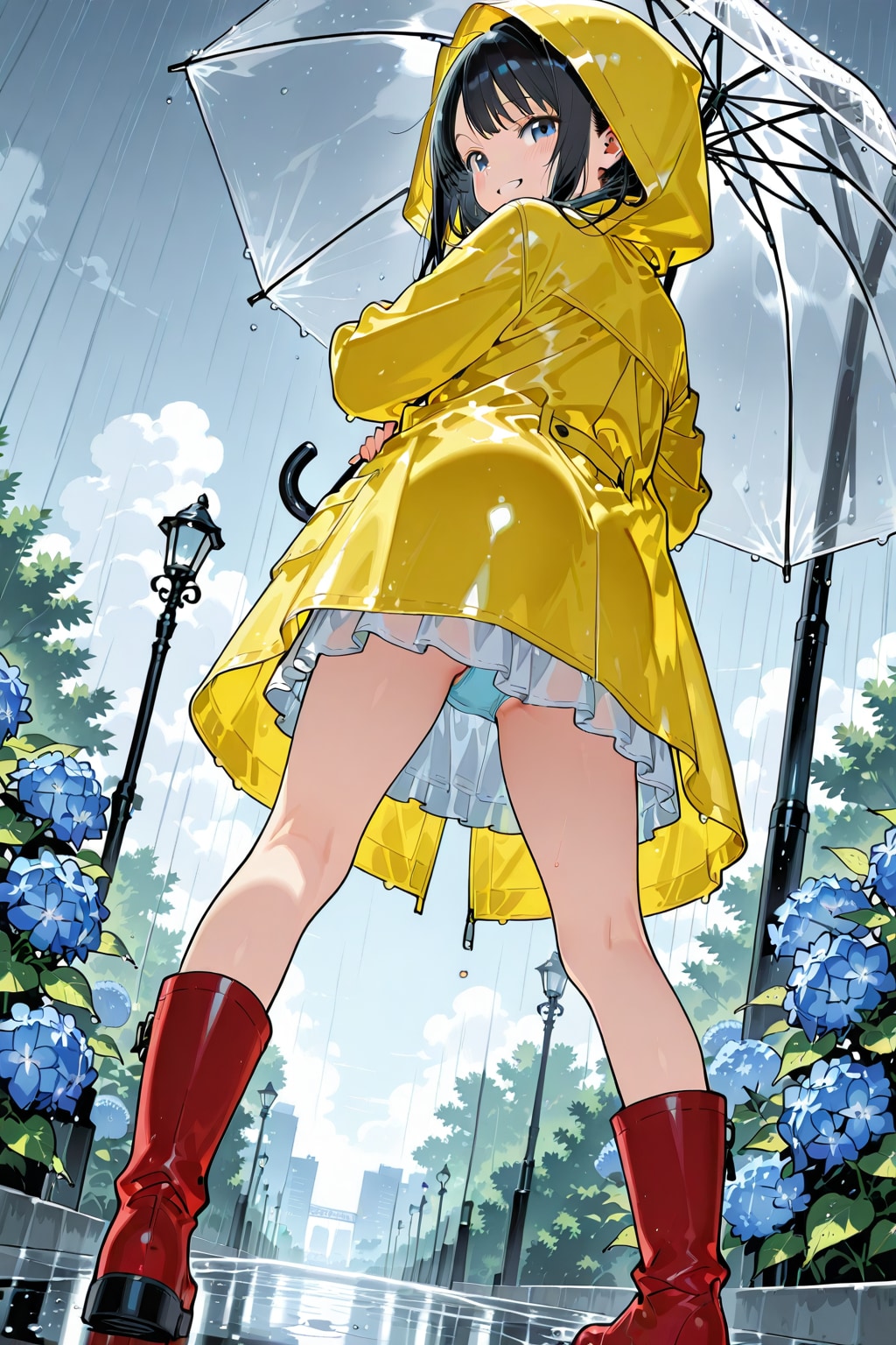【企画：紫陽花】幼女と雨と紫陽花②